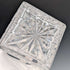 1983 British Vintage Cut Glass Square Decanter with Sterling Silver Decoration, Garrard & Co.