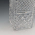 1983 British Vintage Cut Glass Square Decanter with Sterling Silver Decoration, Garrard & Co.