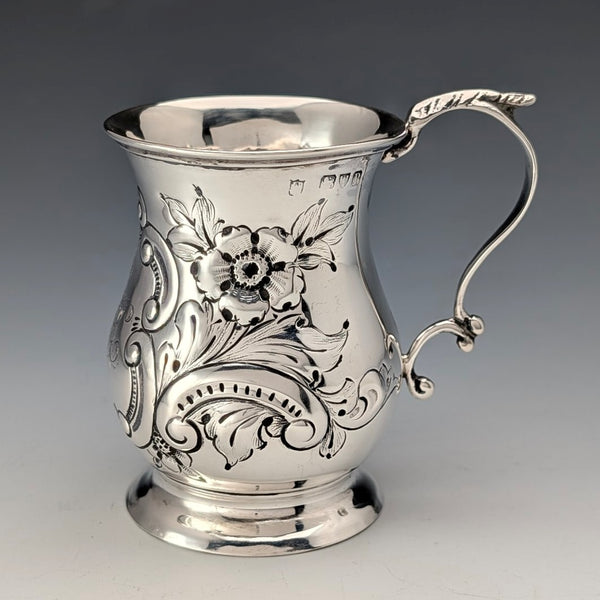 1898 British Antique Sterling Silver Small Mug, 67g, James Deakin & Sons