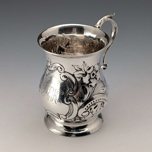 1898年 英国アンティーク 純銀製小型マグカップ 67g James Deakin&Sons