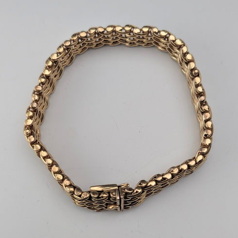 Vintage Rold Gold Mesh Bracelet