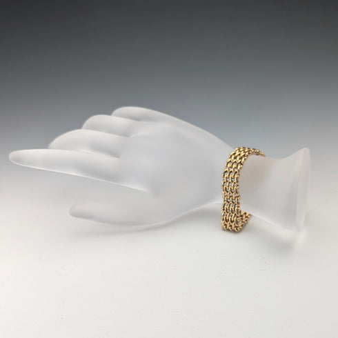Vintage Rold Gold Mesh Bracelet