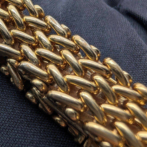 Vintage Rold Gold Mesh Bracelet