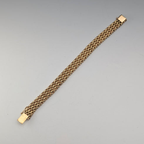 Vintage Rold Gold Mesh Bracelet