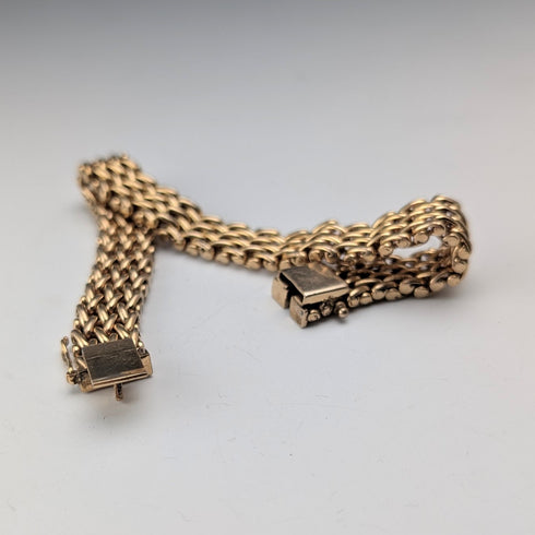Vintage Rold Gold Mesh Bracelet