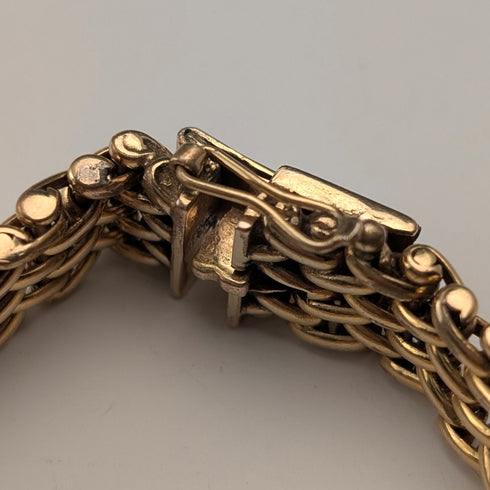 Vintage Rold Gold Mesh Bracelet