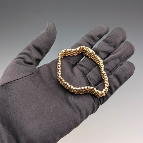 Vintage Rold Gold Mesh Bracelet