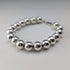 Vintage Sterling Silver Large Beaded Bracelet, 15g