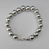 Vintage Sterling Silver Large Beaded Bracelet, 15g