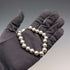 Vintage Sterling Silver Large Beaded Bracelet, 15g