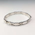 British Vintage Sterling Silver Panel Link Bracelet, 32g, WSG