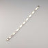 British Vintage Sterling Silver Panel Link Bracelet, 32g, WSG
