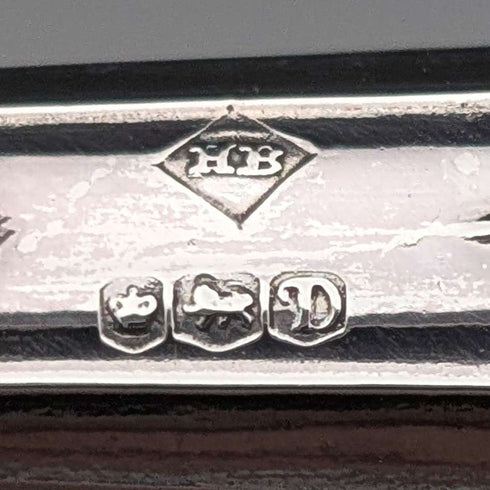 1971年 英国ヴィンテージ 純銀製ハンドル レターオープナー ケース入 極美品 Harrison Brothers