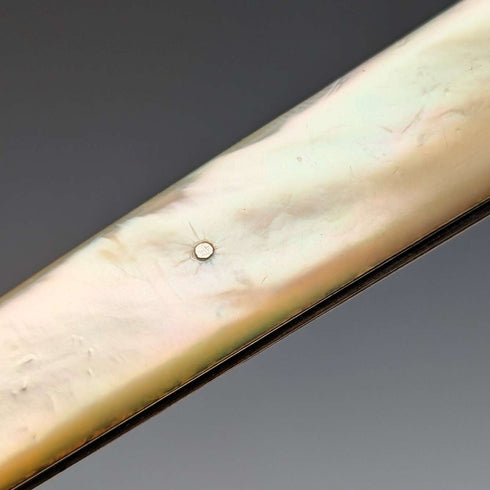 1821 British Antique Mother-of-Pearl Handle, Pure Silver Blade Penknife by Thomas Nowill