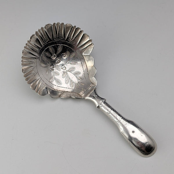 1824 British Antique Sterling Silver Tea Caddy Spoon, 6.5g, John Bettridge