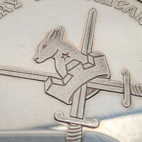 1982 年奧爾德肖特軍事歷史基金會純銀紀念章,Tower Mint 鑄幣廠,附盒