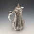 Antique British silver plate water jug decorated with woven rattan pattern