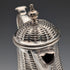Antique British silver plate water jug decorated with woven rattan pattern