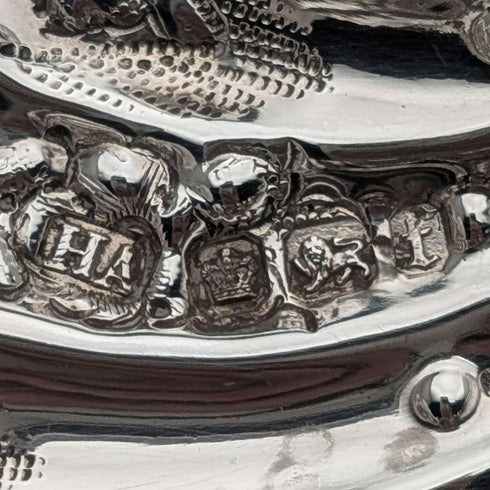 1911 British Antique Sterling Silver Bonbon Dish with Shell-Shaped Stems, 90g, Atkin Brothers