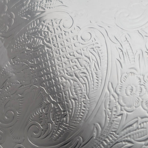 英国ヴィンテージ シルバープレート製 丸型トレイ 直径21cm Cavalier 未開封