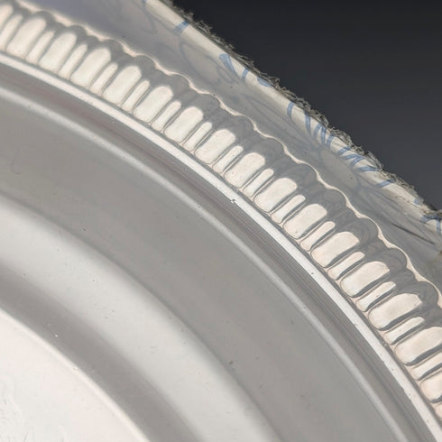 英国ヴィンテージ シルバープレート製 丸型トレイ 直径21cm Cavalier 未開封