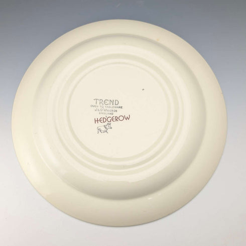 Pair of British Vintage Meakin Trend Hedgerow Pattern Dinner Plates, 27cm Diameter