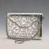 1907 British Antique Sterling Silver Card Case with Chain, 89g, Colen Hewer, Cheshire