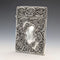 1898 British Antique Relief Sterling Silver Card Case, 69g, by Matthew John Jessop