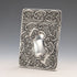 1898 British Antique Relief Sterling Silver Card Case, 69g, by Matthew John Jessop