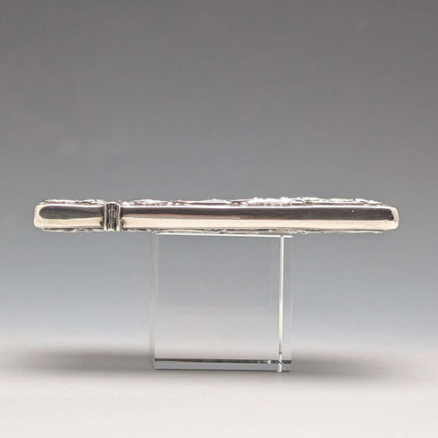 1898年 英国アンティーク 浮き彫り彫刻 純銀製カードケース 69g Matthew John Jessop