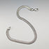 Vintage Sterling Silver Flat Snake Chain Necklace, 45cm, 54g
