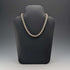 British Vintage Sterling Silver Extra Thick Twisted Chain Necklace 42cm 37.9g DN