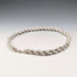 British Vintage Sterling Silver Extra Thick Twisted Chain Necklace 42cm 37.9g DN