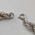 British Vintage Sterling Silver Extra Thick Twisted Chain Necklace 42cm 37.9g DN