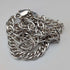 British Vintage Sterling Silver Double Curb Chain Necklace 45cm 50g BJB