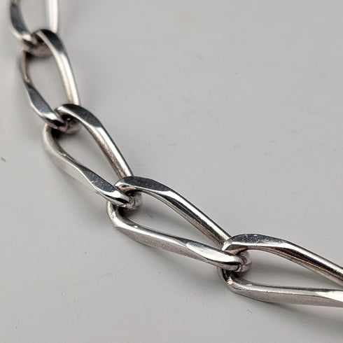 英國復古 純銀製 長款喜平鍊 項鍊60cm 63g VJ