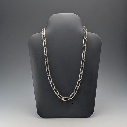 英國復古 純銀製 長款喜平鍊 項鍊60cm 63g VJ