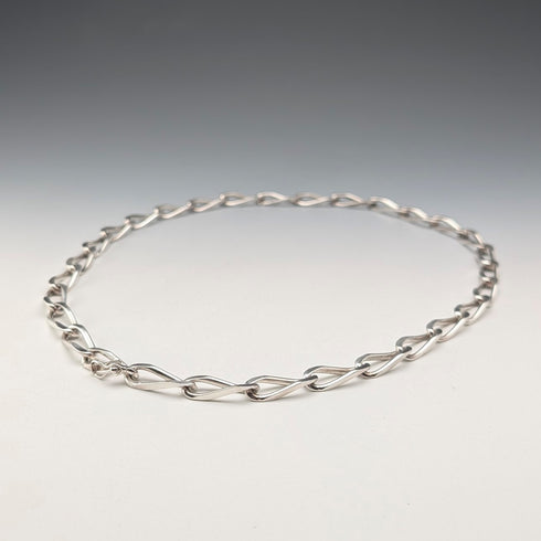 英國復古 純銀製 長款喜平鍊 項鍊60cm 63g VJ