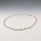 Vintage Sterling Silver Modernist Link Chain Necklace, 43cm, 32g