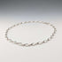 Vintage Sterling Silver Modernist Link Chain Necklace, 43cm, 32g