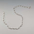 Vintage Sterling Silver Modernist Link Chain Necklace, 43cm, 32g