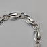 Vintage Sterling Silver Modernist Link Chain Necklace, 43cm, 32g