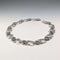 Vintage Sterling Silver Rose Flower Chain Necklace, 43cm, 65g