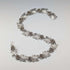 Vintage Sterling Silver Rose Flower Chain Necklace, 43cm, 65g