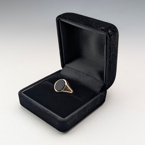 1966年 英國復古 K9金 印章戒指 3.3g(14-16號) 戒指 Fred Manshaw Ltd