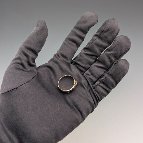 1969年 英国ヴィンテージ K9ゴールド ヴィクトリアンデザインリング(15号) 指輪