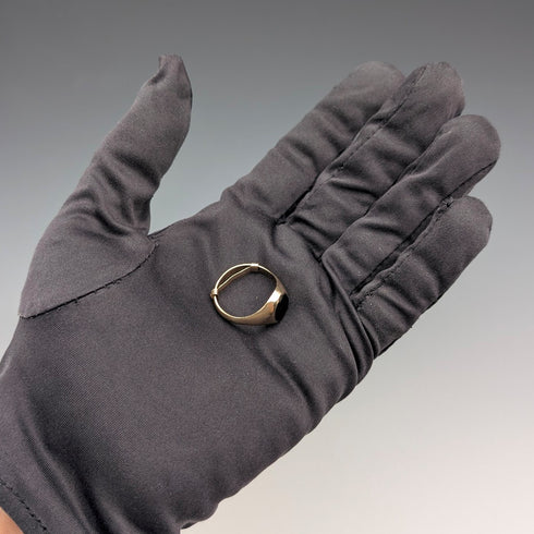 1966年 英國復古 K9金 印章戒指 3.3g(14-16號) 戒指 Fred Manshaw Ltd