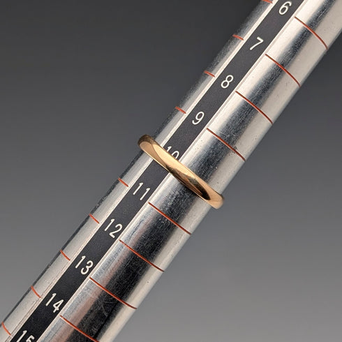 1863 British Antique 22K Gold Wedding Ring, 2.8g (Size 10), Henry Hyde Aston