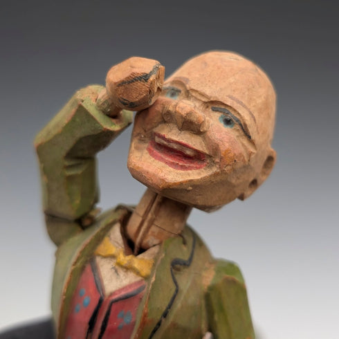 ドイツ ヴィンテージ 可動人形型 木製ボトルストッパー 3種①