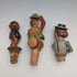 ドイツ ヴィンテージ 可動人形型 木製ボトルストッパー 3種②